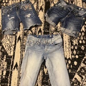 Girls size 12 miss me bottoms